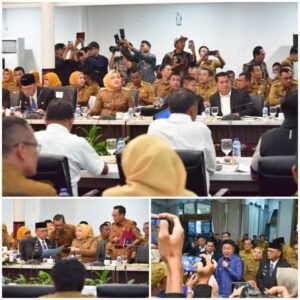 Bupati Musi Rawas, Hj. Ratna Machmud, menghadiri Rapat Koordinasi (Rakor) Pemerintah Daerah dengan tema,