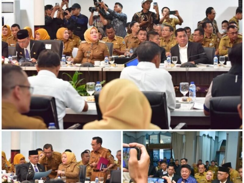 Bupati Musi Rawas, Hj. Ratna Machmud, menghadiri Rapat Koordinasi (Rakor) Pemerintah Daerah dengan tema,, Senin 06/10/2025: