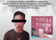 Join investigation Satuan Reserse Narkoba Polres Musi Rawas bersama Polsek BTS Ulu (cecar) berhasil ungkap, Rabu 15/10/2025: