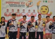 Cabor Gulat kembali raih medali di hari kedua Pekan Olahraga Provinsi (Porprov) Sumatera Selatan di Gedung Serba Guna SMAN 1 Sekayu, Minggu (19/10/25).