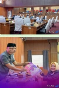 Setelah satu minggu ditunda, karena rapat paripurna beberapa hari lalu cuma di hadiri 10 anggota DPRD Musi Rawas: Senin 29/09/2025: