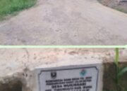 Proyek Pembangunan rabat beton yang terletak di dusun I (satu) Desa wukirsari kecamatan Tugumulyo Kabupaten Musi Rawas,, Sabtu 25/10/2025:
