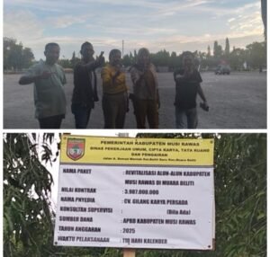 Viralnya berita proyek revitalisasi alun-alun kabupaten Musi Rawas Berbagai Aktivis, Rabu 29/10/2025: