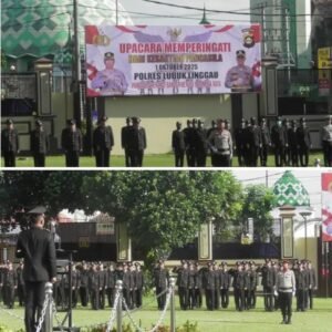 Polres Lubuk Linggau Polda Sumatera Selatan melaksanakan upacara memperingati Hari Kesaktian Pancasila, Rabu 01/10/2025: