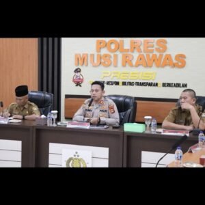 Antisifasi Cuaca Ekstrem, Polres Musi Rawas Bersama Pemda Gelar Rapat Koordinasi Lintas Sektoral Kesiapsiagaan Penanggulangan Bencana Alam: