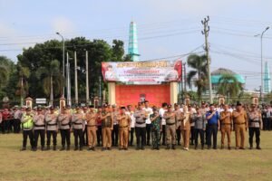 Cuaca Ekstrim, Polres Musi Rawas Bersama Stakeholder Terkait Gelar Apel Tanggap Darurat Bencana Hidrometeorologi,rabu 05/11/2025: