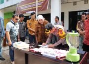 Bentuk Sinergitas, Wakili Kapolres Musi Rawas, Wakapolres Hadiri Pemusnahan Barang Bukti di Kejaksaan Negeri Musi Rawas