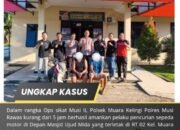 Terjaring Operasi Sikat II Musi, Unit Reskrim Polsek Muara Kelingi Polres Musi Rawas Ringkus Pelaku Curanmor, Satu Tersangka Masih Dibawah Umur, Sabtu 01/11/2025: