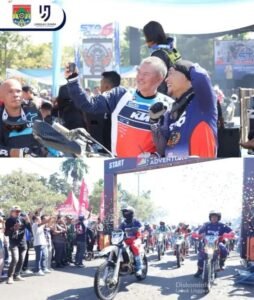 Wali Kota Lubuklinggau, H Rachmat Hidayat bersama Wakil Wali Kota, H Rustam Effendi membuka event Silampari Trail,,sabtu 01/11/2025: