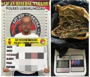 Satuan Reserse Narkoba (Satresnarkoba) Polres Lubuk Linggau kembali menorehkan prestasi dalam upaya pemberantasan peredaran narkotika, Senin 03/11/2025: