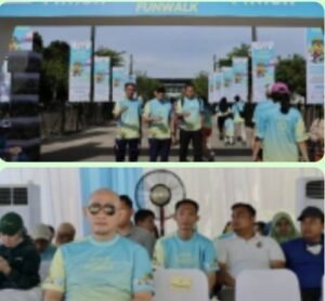 Wali Kota Lubuk Linggau, H Rachmat Hidayat bersama puluhan ribu peserta ikut menyemarakkan Green Democracy Fun Walk,, Minggu 09/11/2025: