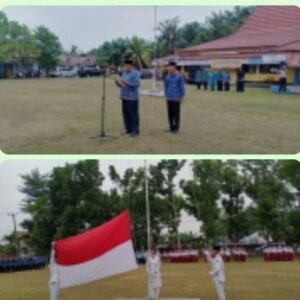 Camat muara beliti kabupaten Musi Rawas Sumatera Selatan,Supriadi, M. Pd pembina upacara memperingati hari Pahlawan senin 10 nopember 2025,