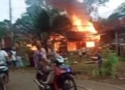 KEBAKARAN HANGUSKAN DUA RUMAH KAYU DI DESA SUKU CINTA, PENYEBAB MASIH DISELIDIKI,rabu 19/11/2025: