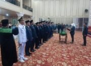 Bupati Musi Rawas, Hj. Ratna Machmud, resmi melantik 14 pejabat eselon II dan satu camat dalam upacara pelantikan,, Jumat 21/11/2025: