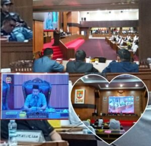 Rapat Paripurna DPRD Kabupaten Musi Rawas kembali digelar dalam rangka mendengarkan tanggapan dan jawaban fraksi-fraksi terhadap penyampaian,, Senin 24/11/2025: