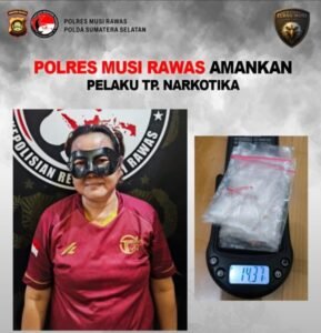 Tim Elang Musi Satuan Reserse Narkoba Polres Musi Rawas, amankan NR (49) Ibu rumah tangga di dusun panglero desa semangus lama, Selasa 25/11/2025