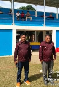 Camat muara beliti,supriadi, M. Pd,, membuka TURNAMEN BELITI FC CUP U. 15 dan lansung Penendang Bola pertama,,,,, Jumat/28/11/2025//