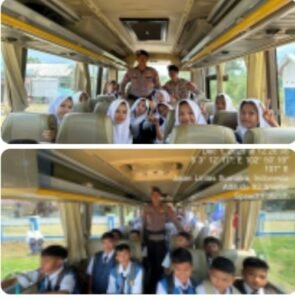 Batalyon B Pelopor Hadirkan Program “Bus Sekolah Gratis” untuk Dukung Akses Pendidikan di Daerah Terpencil,,