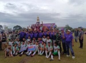 Tim Cikal Tugumulyo akhirnya keluar sebagai juara pada turnamen Piala Bupati Musi Rawas Cup U-15 tahun 2025,, Minggu 07/12/2025: