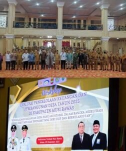 Camat muara beliti menghadiri acara Workshop Evaluasi Pengelolaan Keuangan dan Pembangunan Desa Kabupaten Musi Rawas Tahun 2025,selasa 09/12/2025: