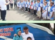 Wali Kota Lubuk Linggau, H Rachmat Hidayat, resmi melepas keberangkatan tim Fama FA Kota Lubuk Linggau,,kamis 11/12/2025: