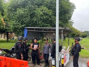 Batalyon B Pelopor Perkuat Kegiatan Patroli Dialogis Demi Ciptakan Kamtibmas Aman di Lubuklinggau.