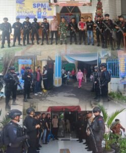 Satbrimob Polda Sumsel Batalyon B Pelopor Laksanakan Patroli Pengamanan Natal 2025 di Wilayah Lubuklinggau dan Musi Rawas,,,kamis 25/12/2025: