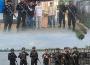 Libur Natal, Satbrimob Polda Sumsel Batalyon B Pelopor Gelar Patroli Dialogis di Wilayah Lubuklinggau dan Musi Rawas,, Jumat 26/12/2025