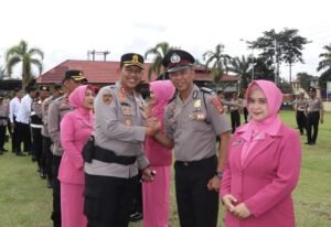 Kapolres Musi Rawas Pimpin Upacara Kenaikan Pangkat 46 Personel Periode 1 Januari 2026,,