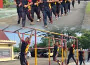 Jaga Kondisi Fisik dan Kekompakan, Personel Batalyon B Pelopor Gelar Olahraga Pagi,,,