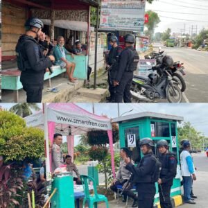 Satbrimob Polda Sumsel Batalyon B Pelopor Intensifkan Patroli Dialogis di Wilayah Lubuklinggau,,