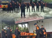 Pastikan Kesiapsiagaan Personel dan Peralatan, Batalyon B Pelopor Gelar Siaga SAR,,