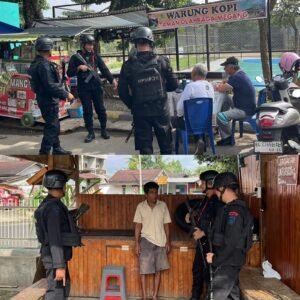 Patroli Dialogis Batalyon B Pelopor Wujudkan Situasi Aman dan Kondusif di Lubuklinggau,, Minggu 25/01/2026: