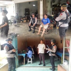 Batalyon B Pelopor Laksanakan Patroli Dialogis, Ciptakan Rasa Aman di Tengah Masyarakat Lubuklinggau,,,,,