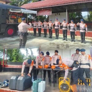 Batalyon B Pelopor Tingkatkan Kesiapsiagaan SAR, Personel dan Peralatan Disiagakan,, Selasa 27/01/2026: