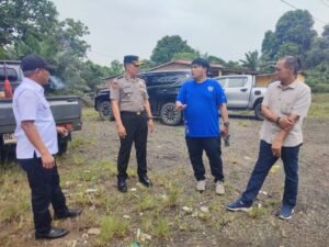 Polres Musi Rawas Bersama Pemda Lakukan Peninjauan Kegiatan Perbaikan Jalan Lintas Nasional Tepatnya di Kecamatan Muara Beliti-Muara Lakitan,,