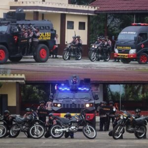 Satbrimob Polda Sumsel Batalyon B Pelopor Gelar Latihan Detasemen 45 Anti Anarkis,,kamis 29/01/2026: