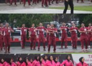 Jaga Kebugaran dan Kebersamaan, Satbrimob Polda Sumsel Batalyon B Pelopor Bersama Bhayangkari Gelar Senam Bersama,,,