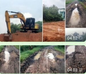 Aktivitas galian tanah di lokasi kaplingan Desa J Ngadirejo, Kecamatan Tugumulyo, Kabupaten Musi Rawas,, Rabu 08/01/2026,