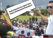 Aksi damai yang digelar masyarakat Kelurahan Pasar Muara Beliti di Kantor Pemerintah Kabupaten (Pemkab) Musi Rawas, Kamis (29/01/2026),,