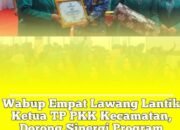 Wabup Empat Lawang Lantik Ketua TP PKK Kecamatan, Dorong Sinergi Program Keluarga 2026, kamis 29/01/2026