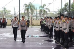 Wakapolres Musi Rawas Pimpin Apel Gelar Pasukan Operasi Keselamatan Musi 2026, Kasat Lantas : Cegah Kemacetan, Berkendara Disiang Hari dan Jangan Saling Mendahului,,