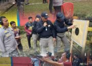 Personel Satbrimob Polda Sumsel Batalyon B Pelopor Jadi Instruktur dan BA Administrasi Ujian Menembak Polres Pagar Alam,,,