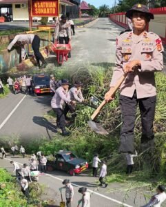 Tindak Lanjuti Arahan Presiden, Satbrimob Polda Sumsel Batalyon B Pelopor Laksanakan Korve di Lingkungan Mako,,