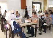 Ratusan Personel Polres Musi Rawas Ikuti Pemeriksaan Kesehatan Berkala Polda Sumsel Tahun 2026,,,