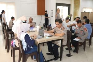 Ratusan Personel Polres Musi Rawas Ikuti Pemeriksaan Kesehatan Berkala Polda Sumsel Tahun 2026,,,