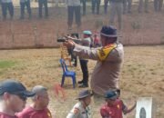 Satbrimob Polda Sumsel Batalyon B Pelopor Kembali Terlibat dalam Pelaksanaan Ujian Menembak di Polres Muratara,,,,