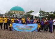 Sukseskan Perintah Presiden RI Bersih-Bersih Nasional, Polres Musi Rawas Bersama Pemda Kurve Taman Beregam dan Masjid Agung Darussalam,,,,,