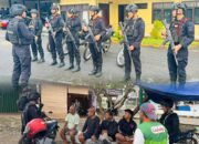 Satbrimob Polda Sumsel Batalyon B Pelopor Hadir Jaga Kamtibmas Melalui Patroli Dialogis,,,