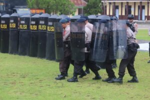Asah Kesiapan Personel, Satbrimob Polda Sumsel Batalyon B Pelopor Gelar Latihan PHH,,,